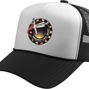 Project Hail Mary Spaceship Mission Badge Poster Trucker Hat with Adjustable Mesh Back