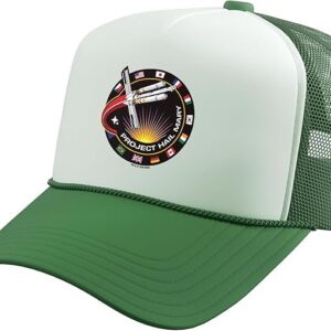 Project Hail Mary Spaceship Mission Badge Poster Trucker Hat with Adjustable Mesh Back