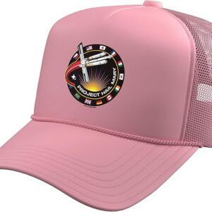 Project Hail Mary Spaceship Mission Badge Poster Trucker Hat with Adjustable Mesh Back
